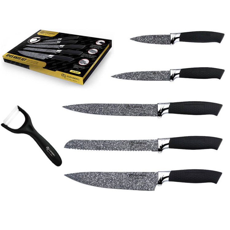 Noże kuchenne Elitehoff E 6192 stalowe 6 szt w zestawie Noże kuchenne Elitehoff E 6192 stalowe 6 szt w zestawie