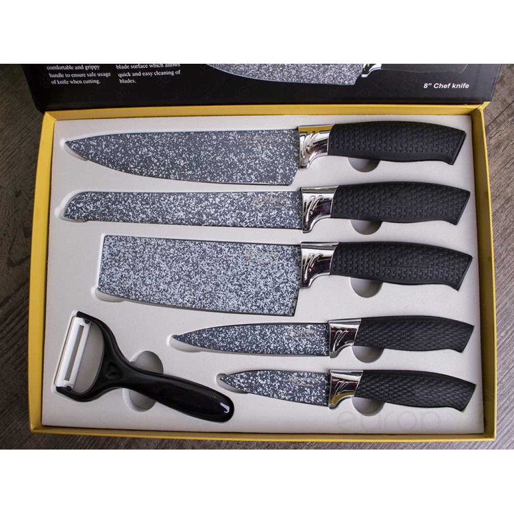 Noże kuchenne Elitehoff E 6192 stalowe 6 szt w zestawie Noże kuchenne Elitehoff E 6192 stalowe 6 szt w zestawie