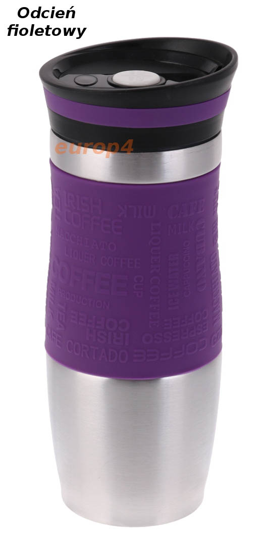 Kubek Hoffner HF 7540  termiczny termos pojemnik bidon 380 ml fioletowy