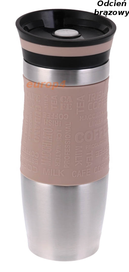 Kubek Hoffner HF 7540  termiczny termos pojemnik bidon 380 ml kremowy