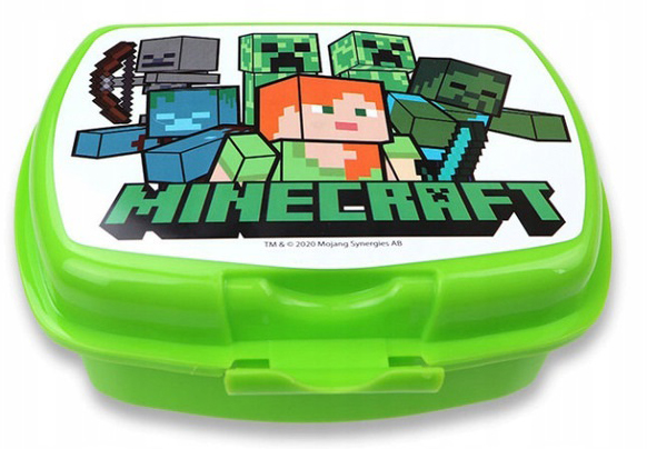 Zestaw śniadaniowy MINECRAFT dla dzieci bidon pojemnik