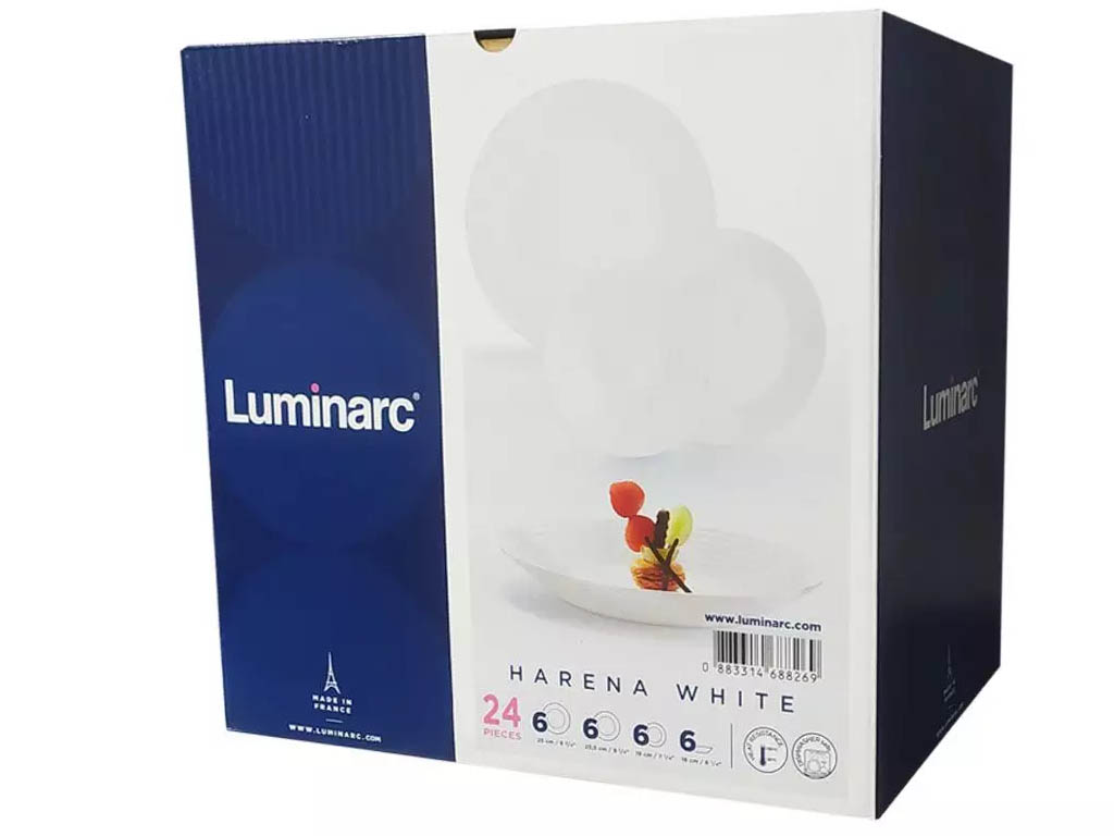 Serwis obiadowy Harena Luminarc Biała 19 el