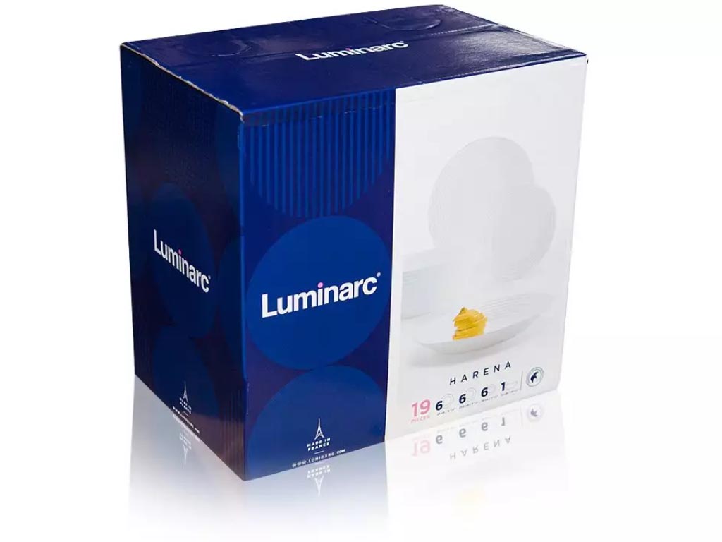 Serwis obiadowy Harena Luminarc Biała 19 el