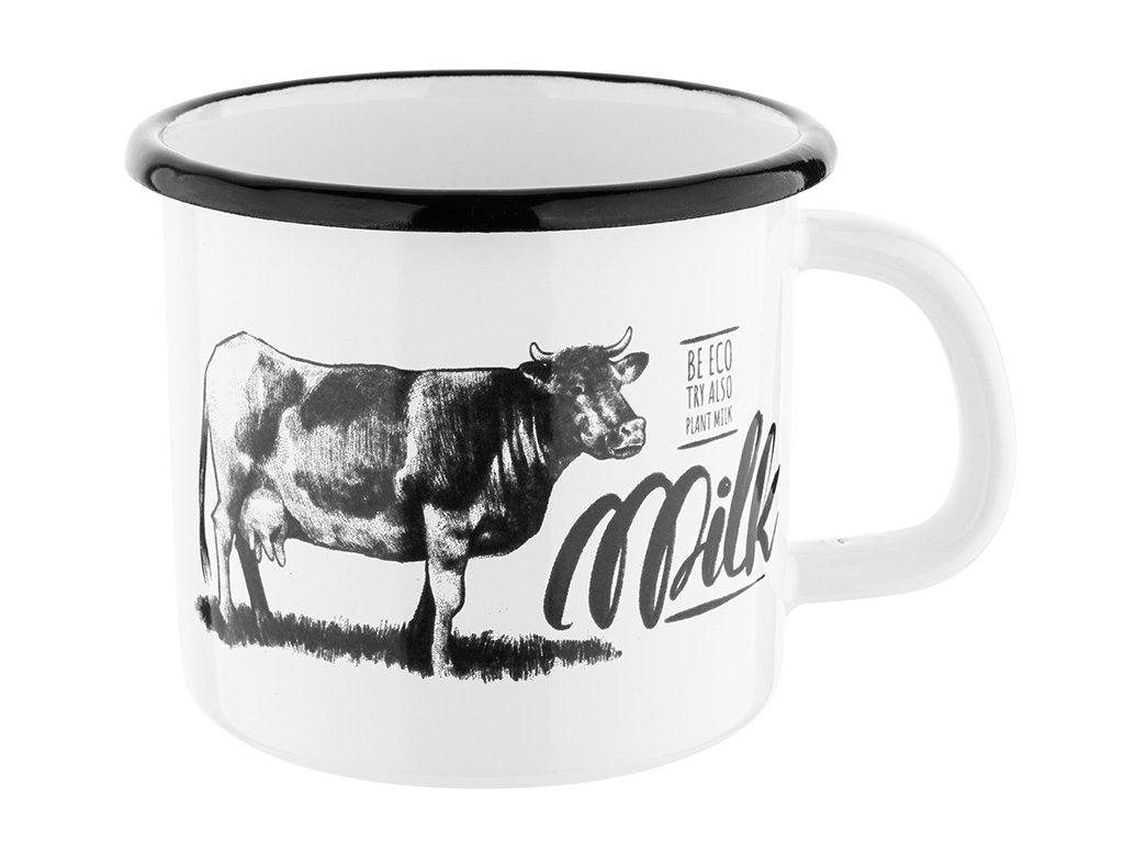 Kubek emaliowany MILK