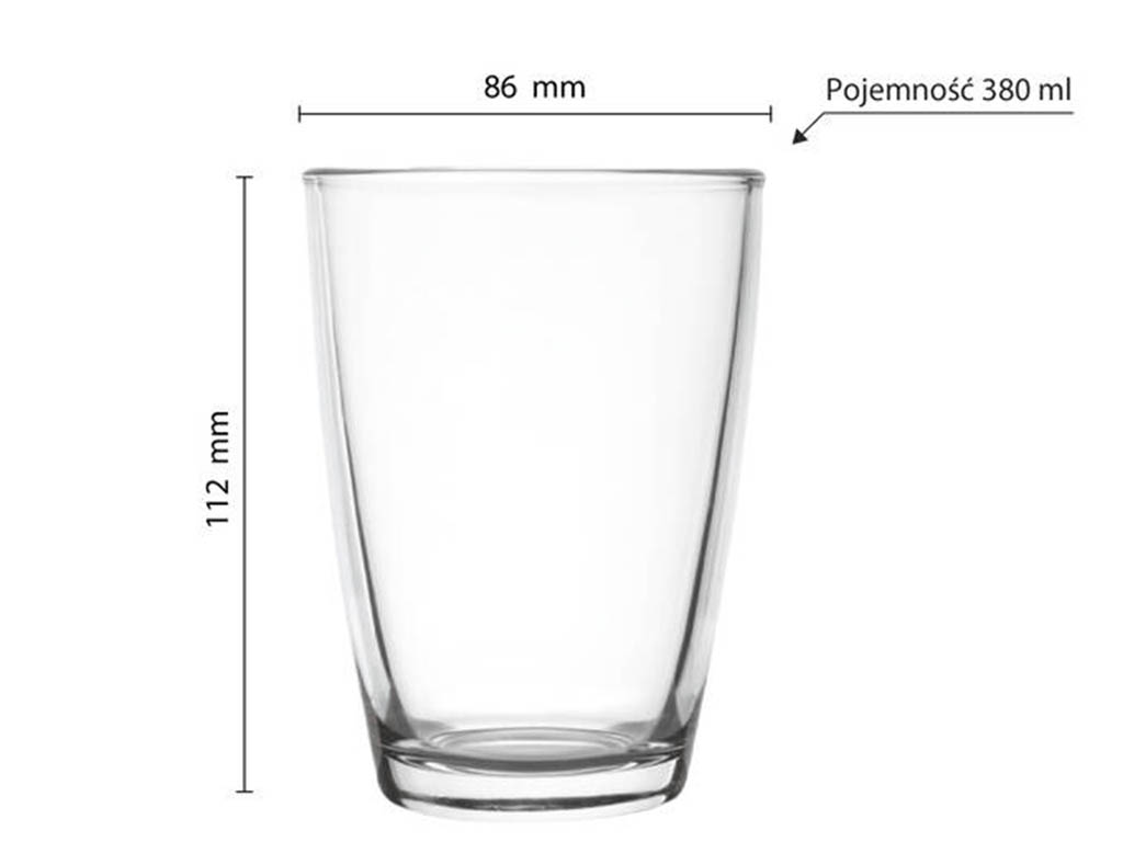 Szklanki do soków Glasmark 380