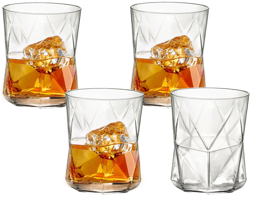 Szklanki do whisky 410 ml zestaw 4 sztuk