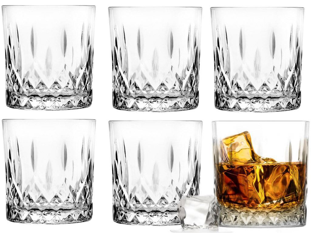 Szklanki do whisky 280 ml zestaw 6 sztuk