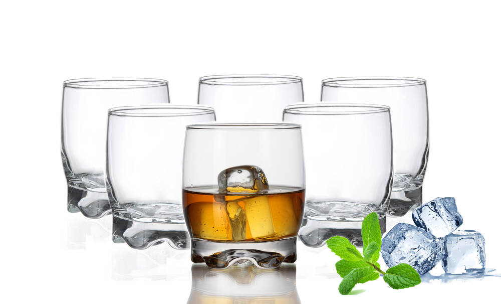 Szklanki do whisky 250 ml zestaw 6 sztuk