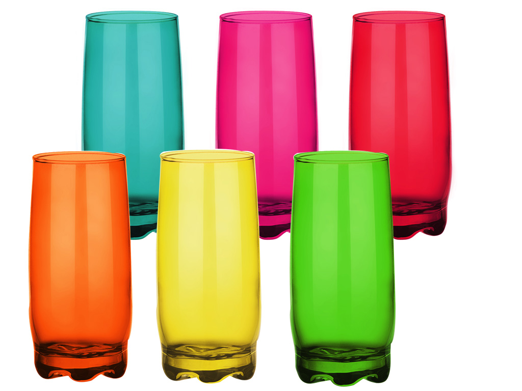 Szklanki Glasmark rainbow mix