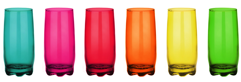 Szklanki Glasmark rainbow mix 350