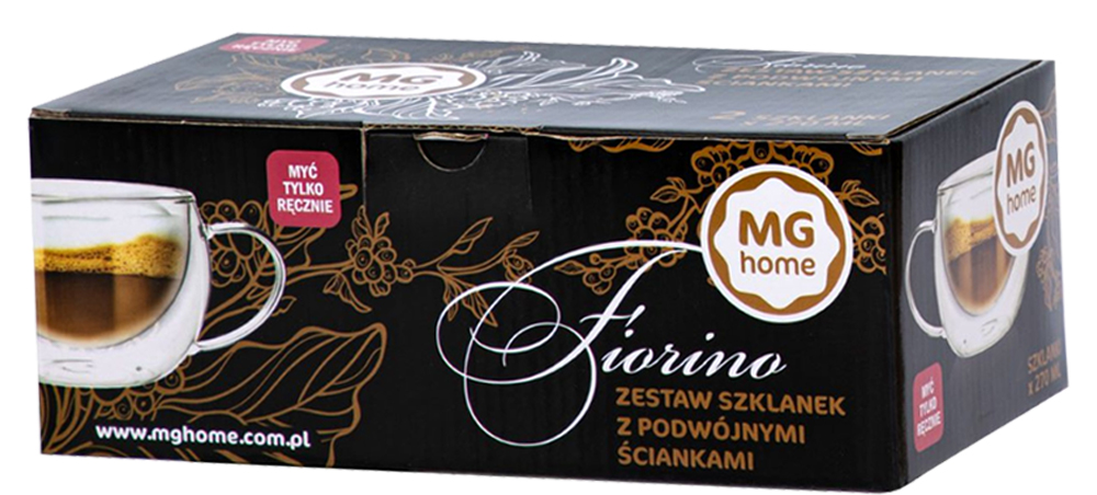 Szklanki termiczne do kawy 270 ml latte zestaw 6 szt szklanek