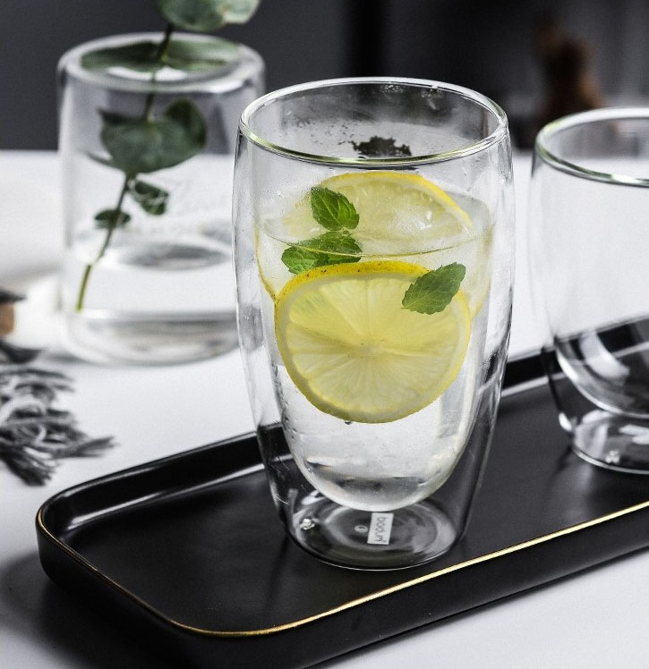Szklanki termiczne 450 ml zestaw 2 szklanek