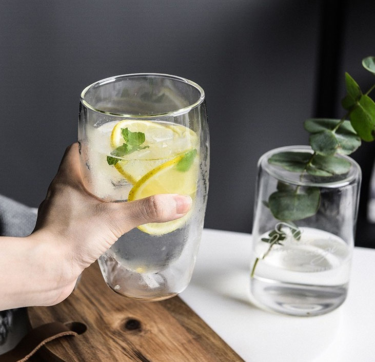 Szklanki termiczne 450 ml zestaw 2 szklanek