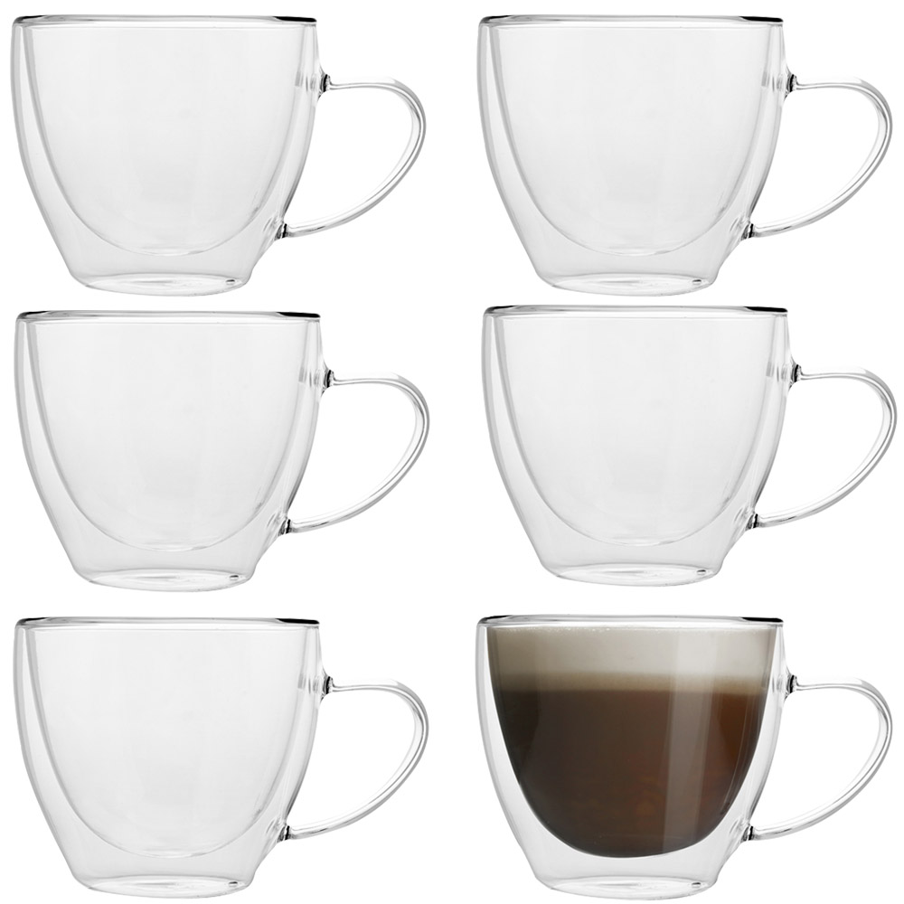 Szklanki termiczne 270 ml zestaw 6 szklanek