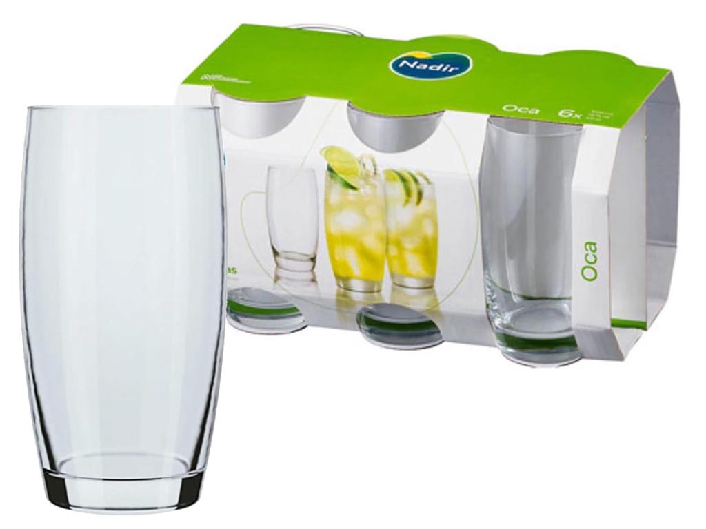 Szklanki 400 ml zestaw 6 sztuk