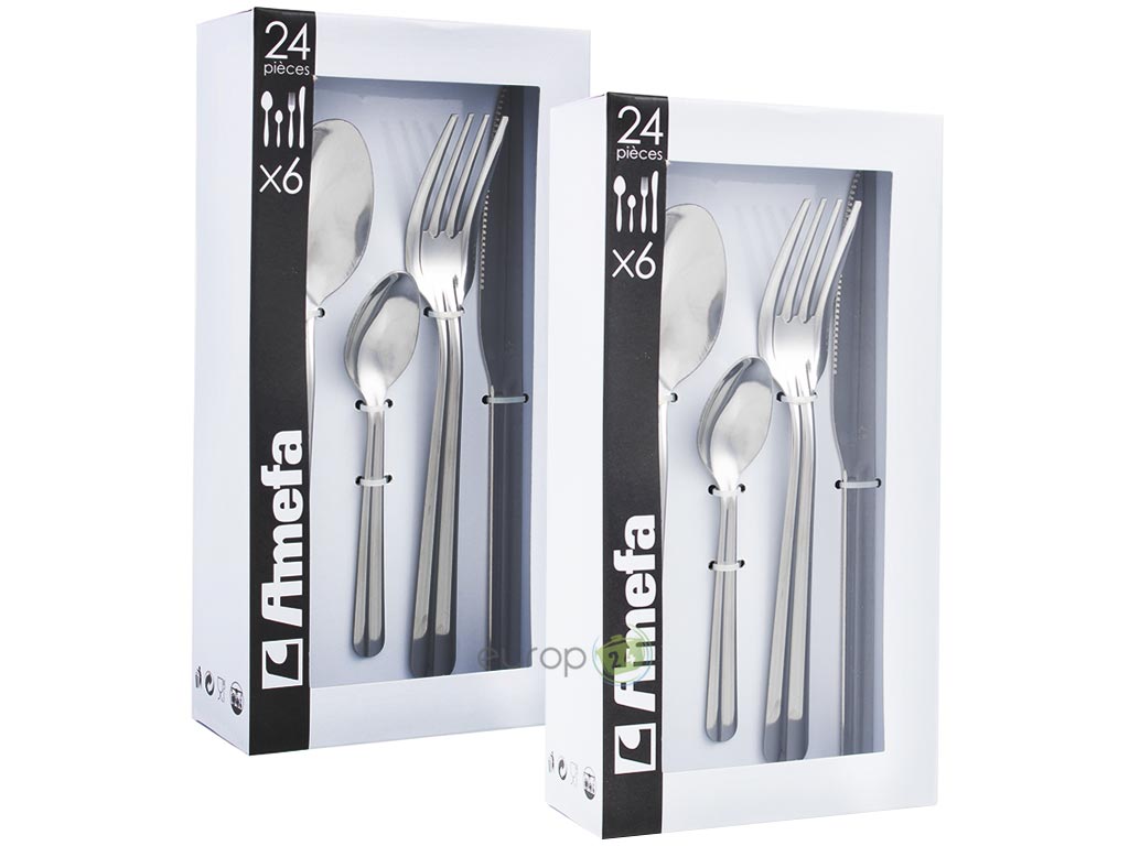Sztućce pakowane w pudełko Amefa Colibri 2430