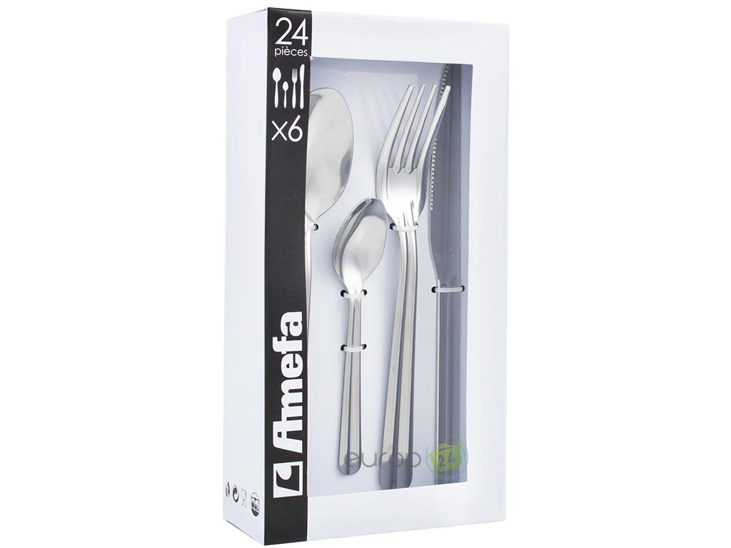 Sztućce pakowane w pudełko Amefa Colibri 2430