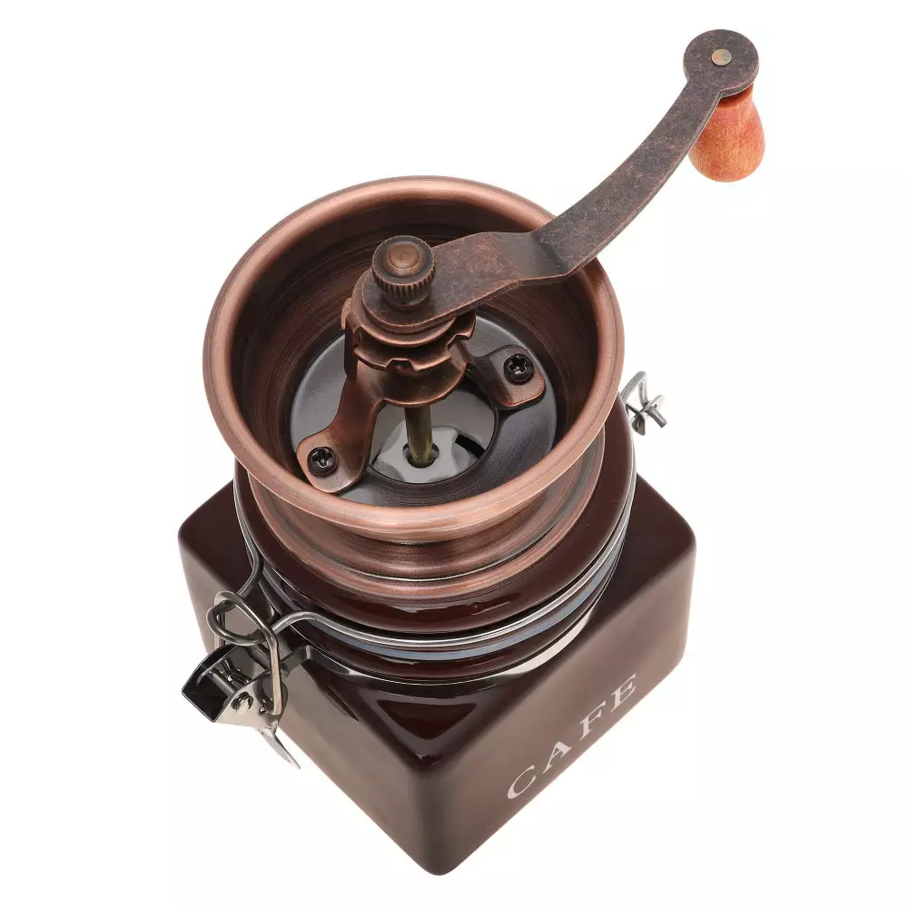 Młynek ręczny do kawy ceramiczny brązowy KH 4146 KingHoff
