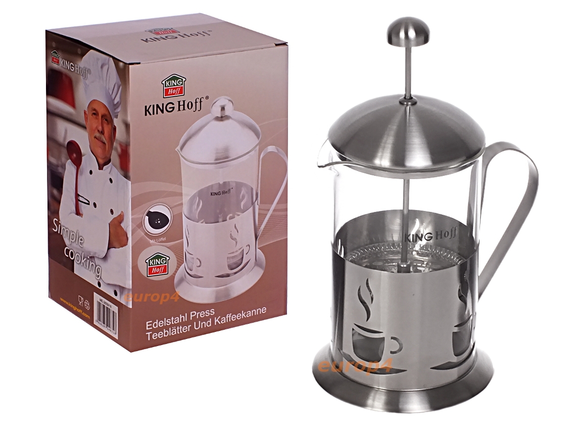 Szklany zaparzacz KingHoff KH 4832 do herbaty 800 ml ziół kawy dzbanek