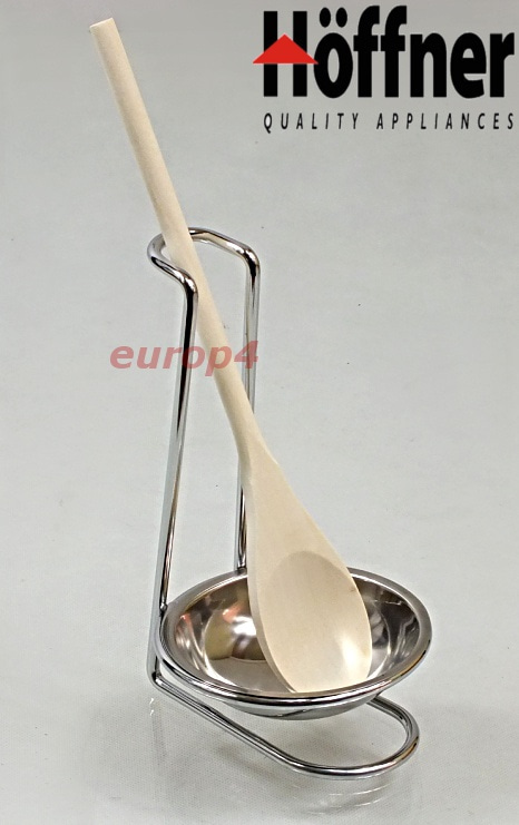 Łyżka drewniana KH 4035 kuchenna na stojaku metalowym