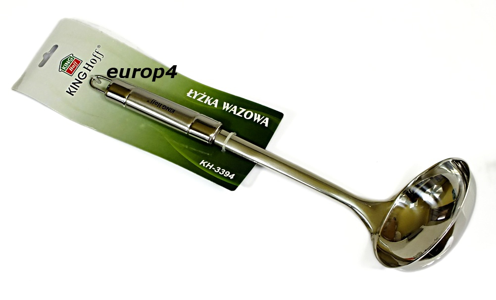 Solidna łyżka wazowa Brunhoff BH 4590 / 3394  do zupy stalowa chochla