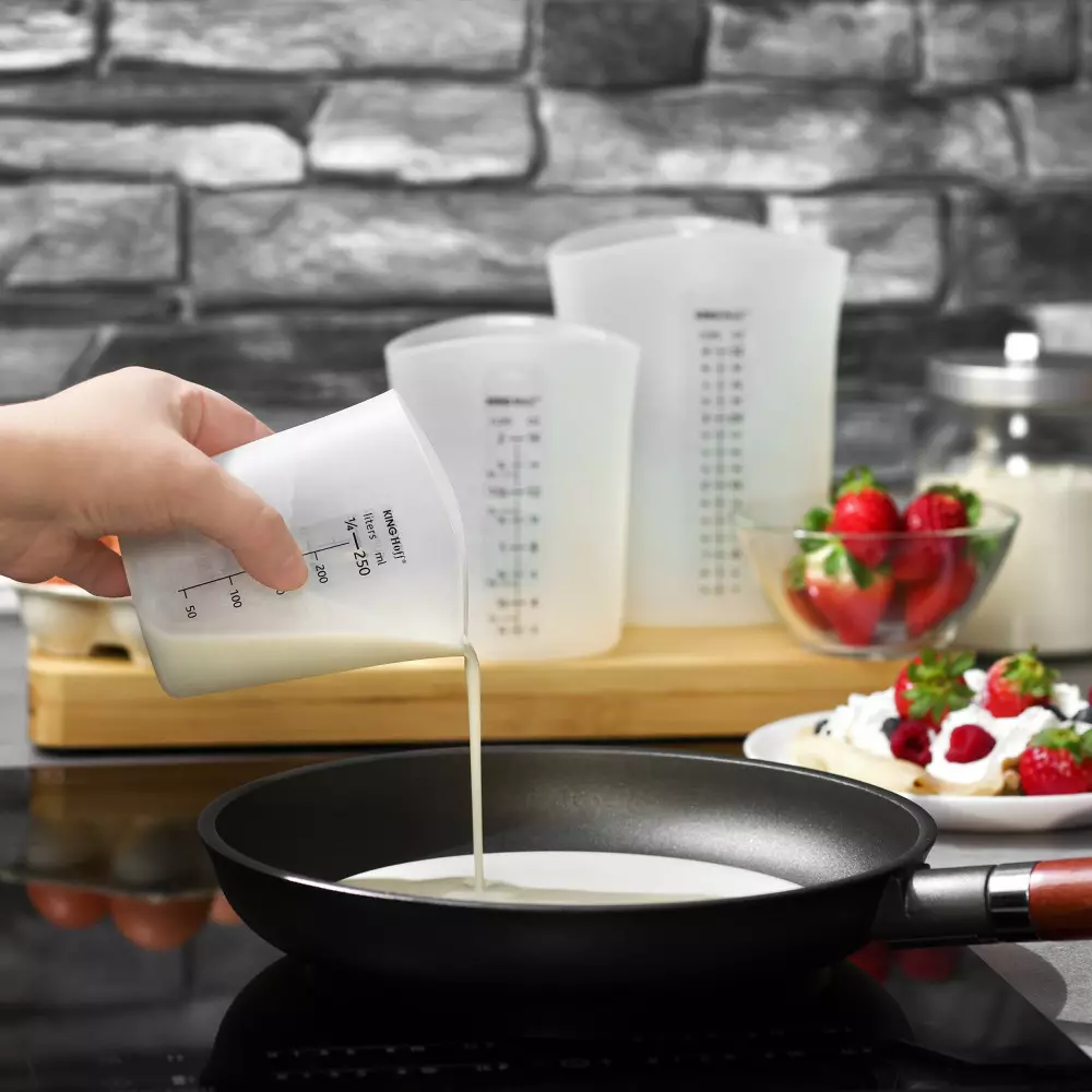 Kubek pomiarowy 500ml silikonowy pojemnik na mąkę cukier KH 4663 Kinghoff