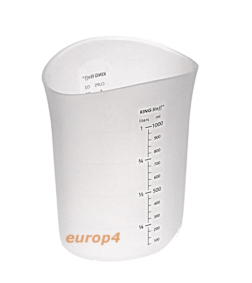 Pojemnik Kinghoff KH 4664 1000 ml silikonowy kubek miarka mąka cukru KH 4664