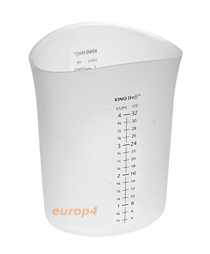 Pojemnik Kinghoff KH 4664 1000 ml silikonowy kubek miarka mąka cukru KH 4664