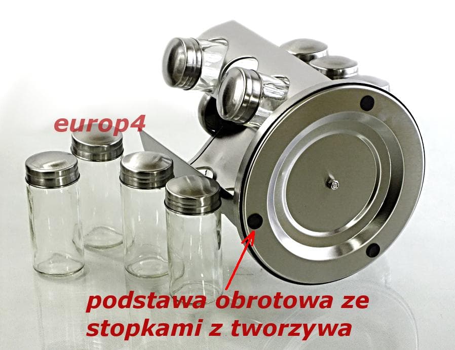 Pojemniki Kinghoff KH 4005 stojak na przyprawy sól pieprz solniczka