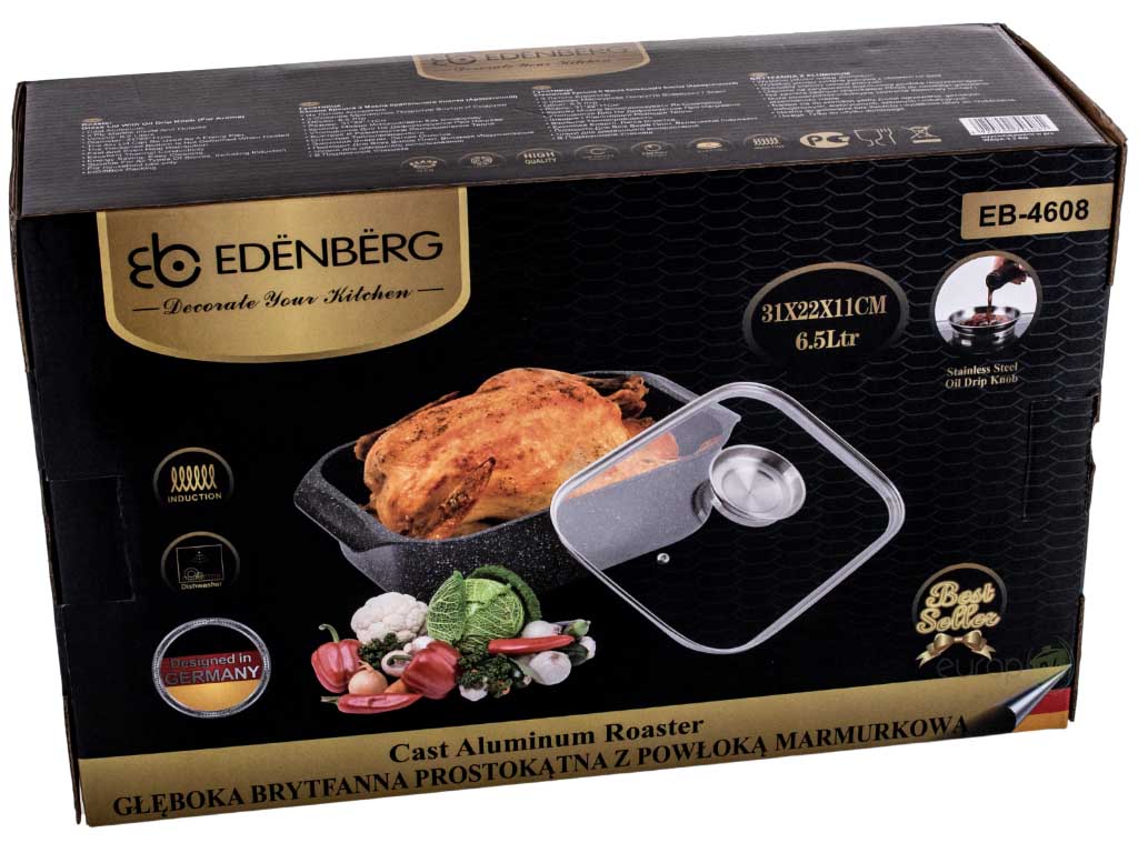 Brytfanna Edenberg EB 4608 patelnia garnek gęsiarka indukcja