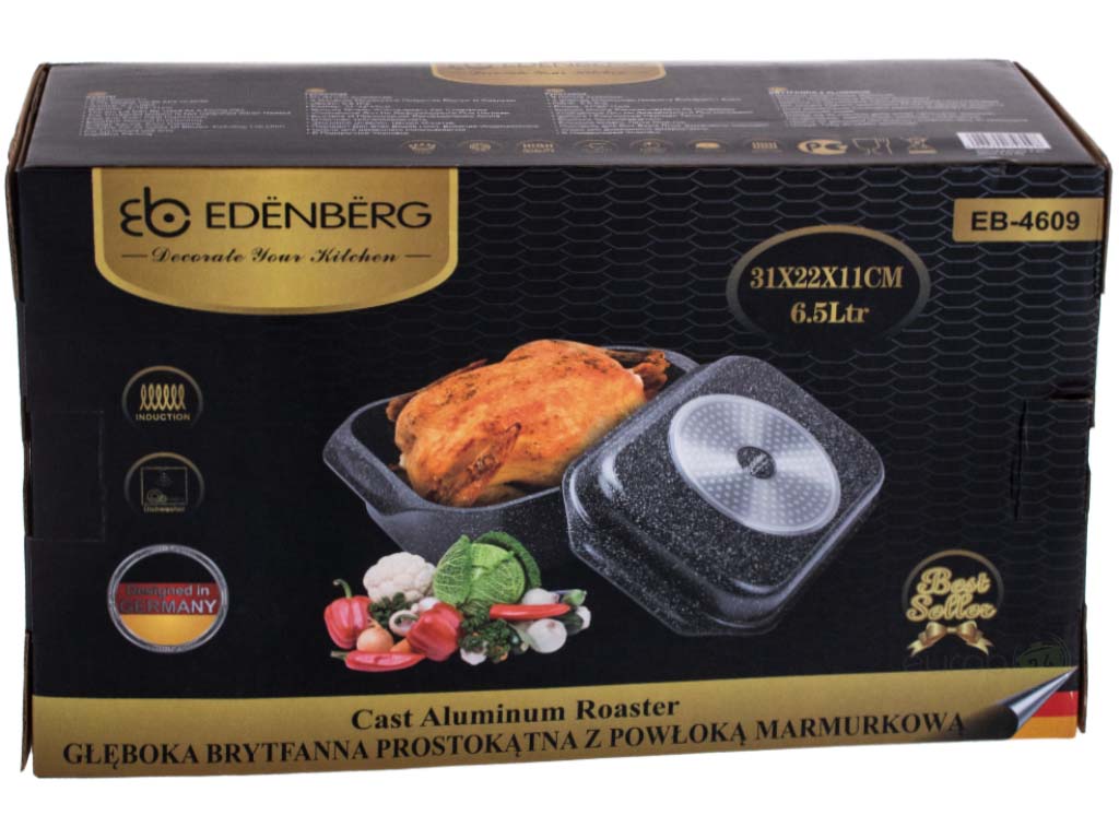 Brytfanna Edenberg EB 4609 patelnia garnek gęsiarka indukcja