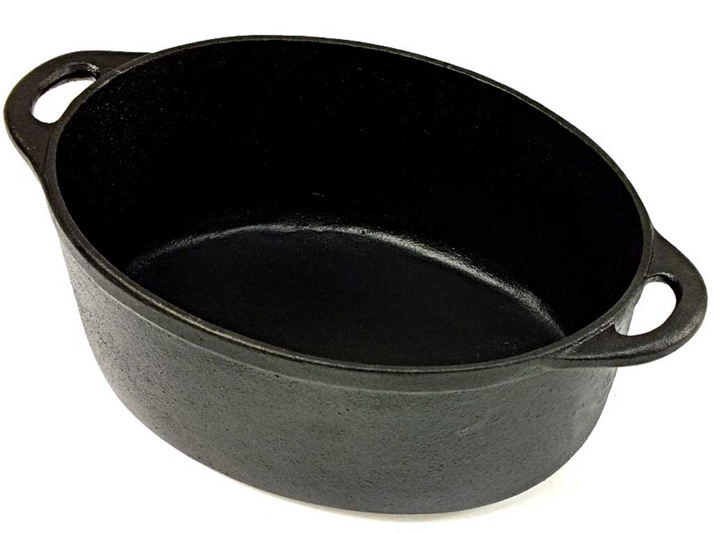 Brytfanna żeliwna Krisberg KR 7554 wnętrze garnka