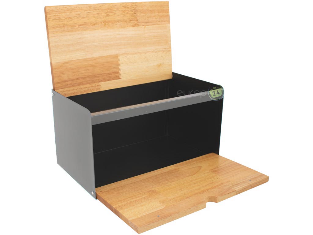 Chlebak metalowy czarny Klausberg KB 7395