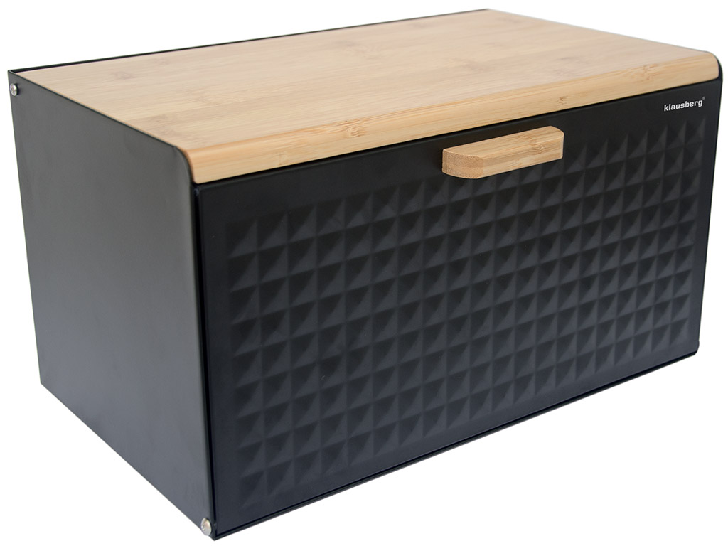 Chlebak metalowy z drewnianymi deskami Klausberg KB 7425