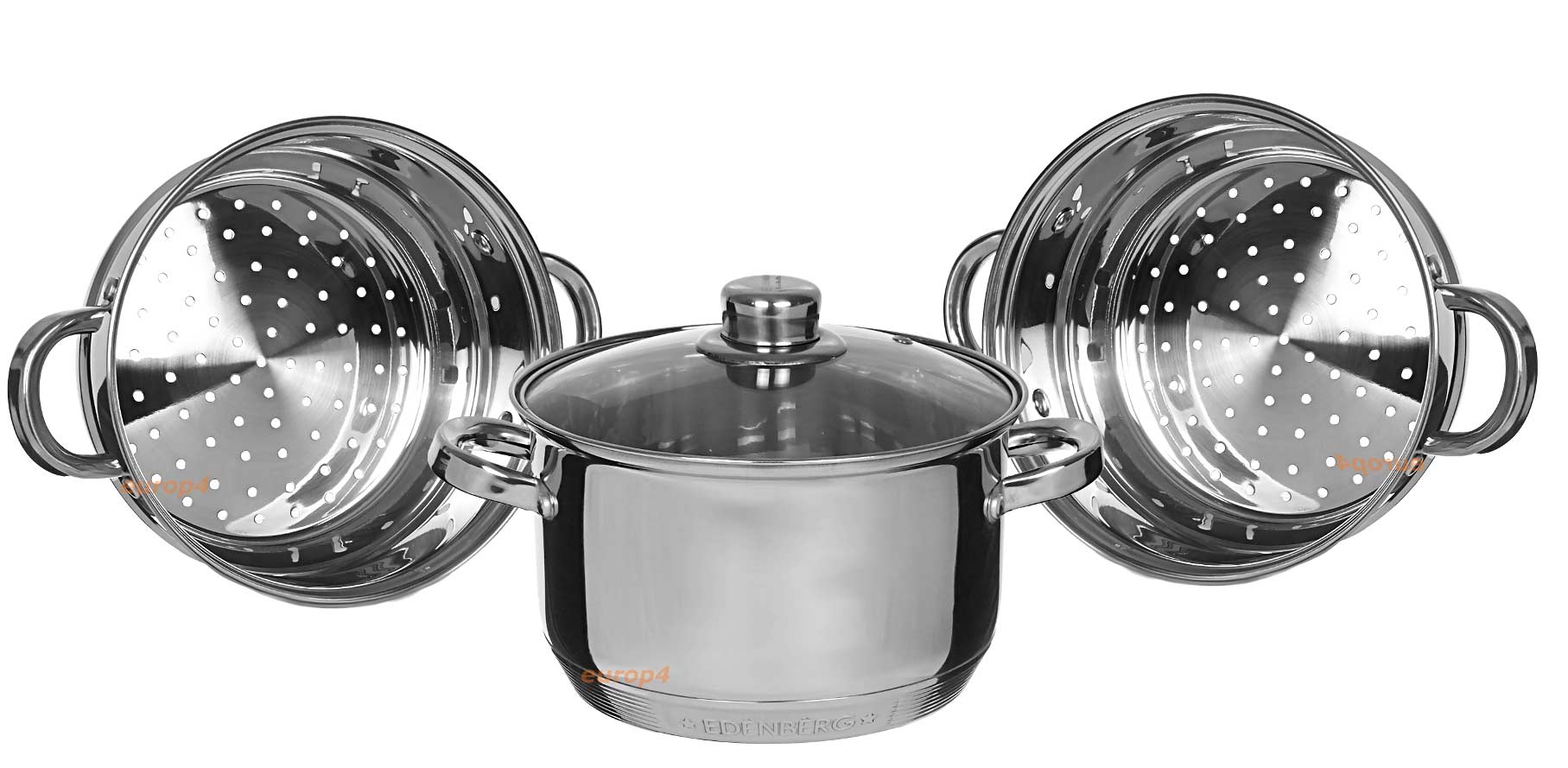 Garnek do gotowania na parze Kinghoff KH 3319 24 cm PAROWAR