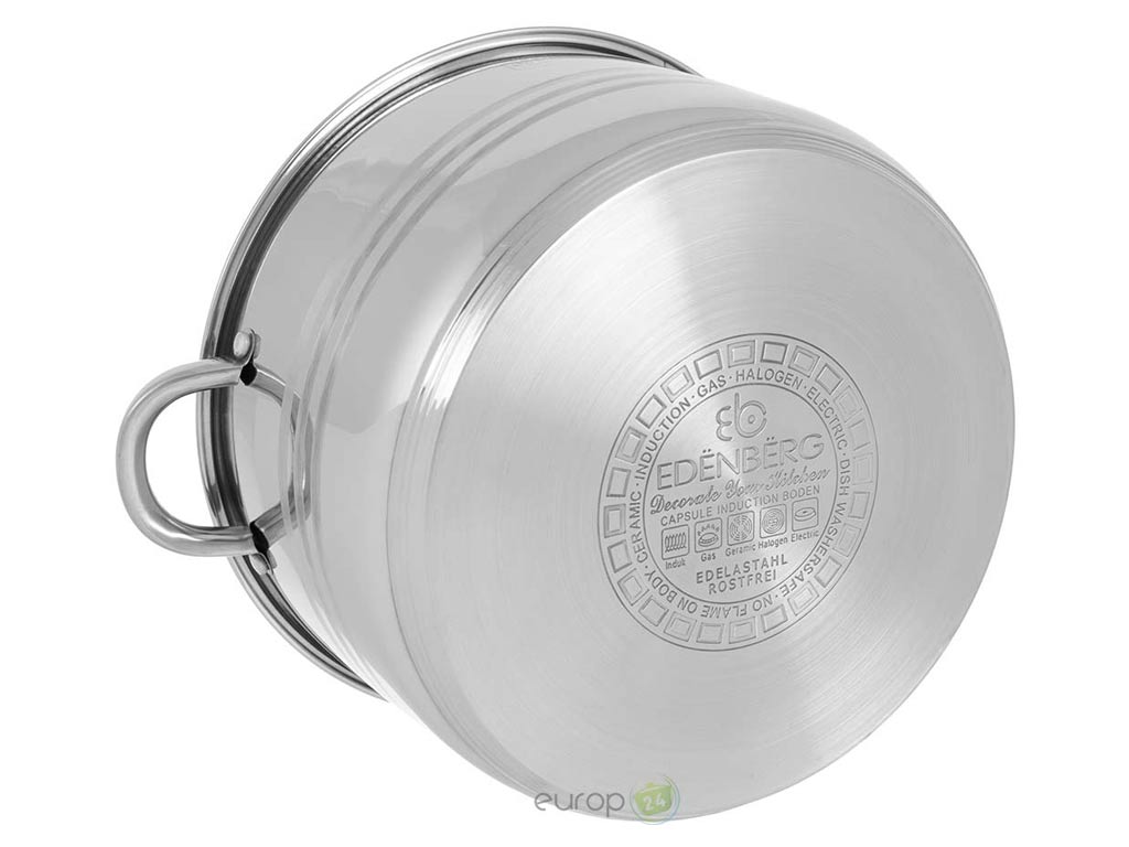 Indukcyjne dno garnka stalowego Edenberg EB 3024