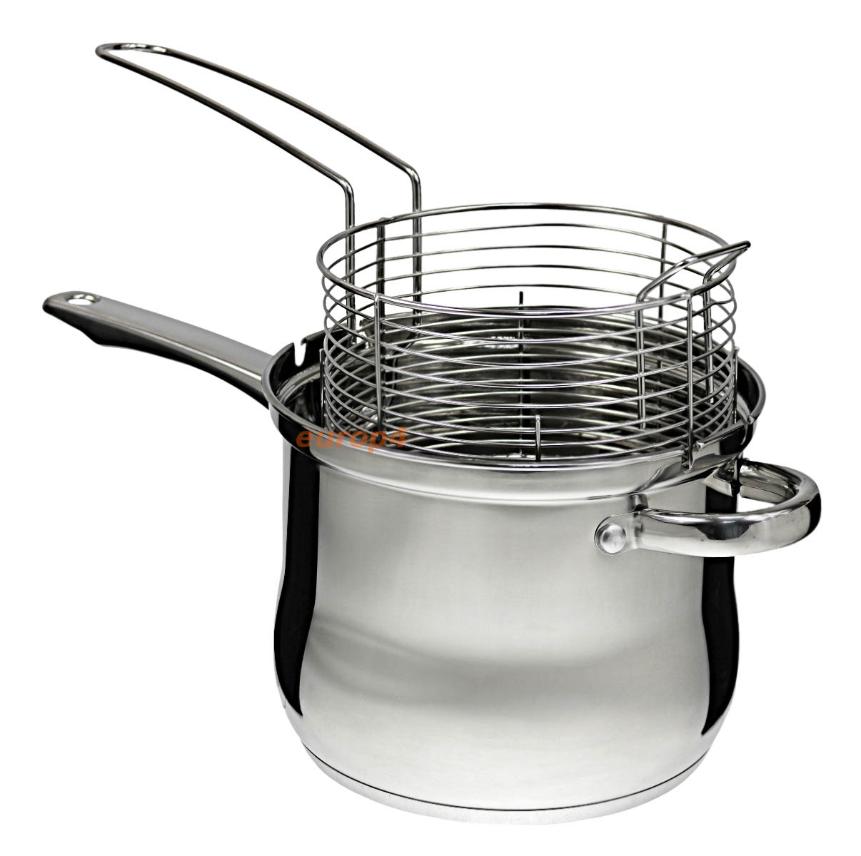 Garnek do frytek z sitkiem do szparagów makaronu rondel 3.8l