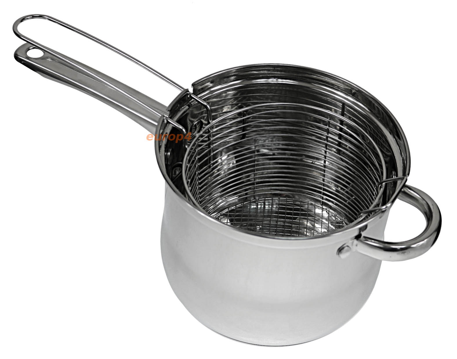 Garnek do frytek z sitkiem do szparagów makaronu rondel 3.8l