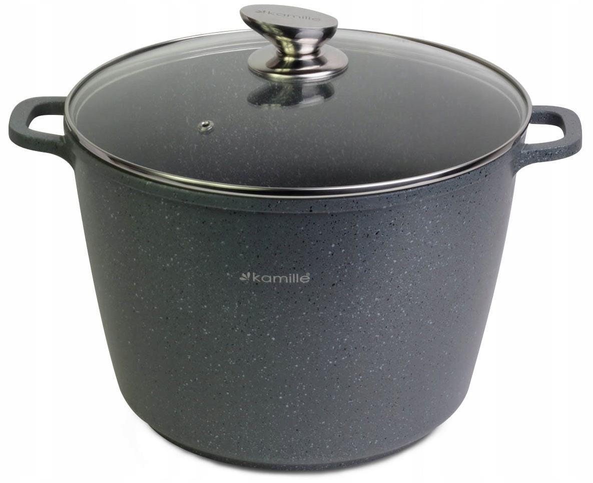Garnek granitowy 28cm z pokrywką 10.0 L Kamille 4428