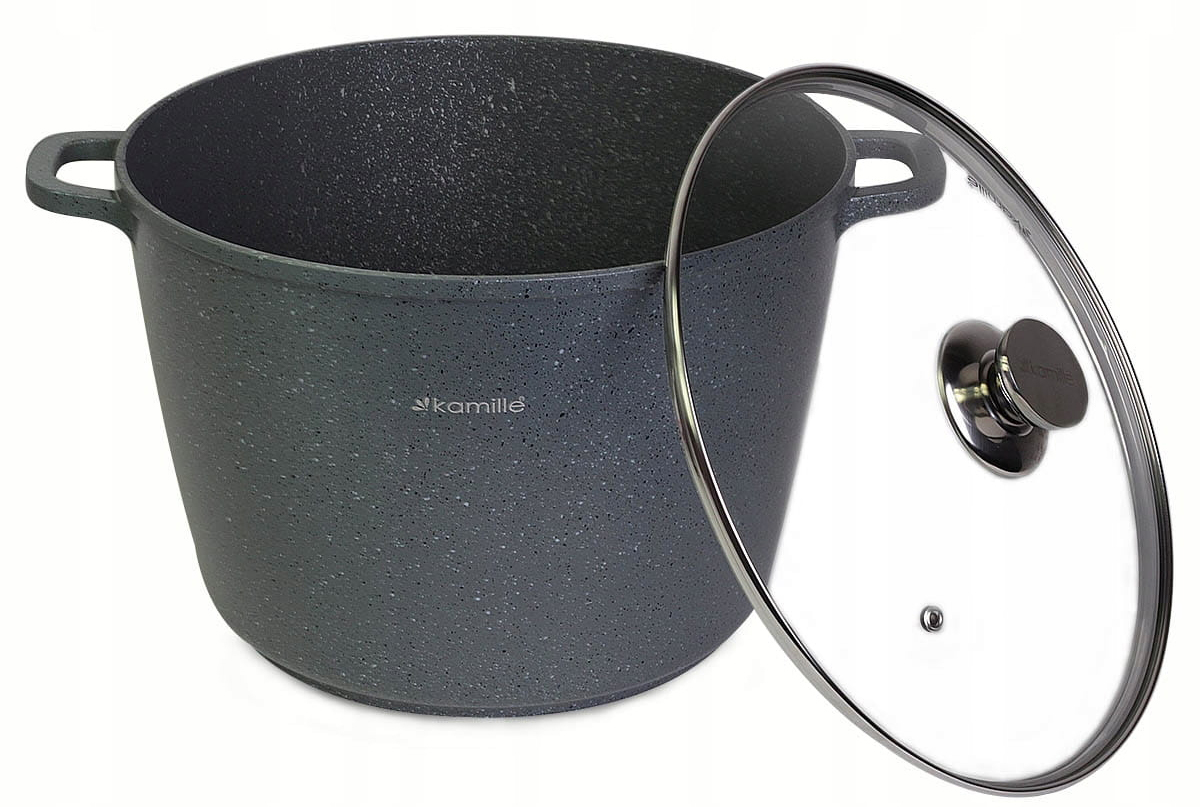 Garnek granitowy 28cm z pokrywką 10.0 L Kamille 4428