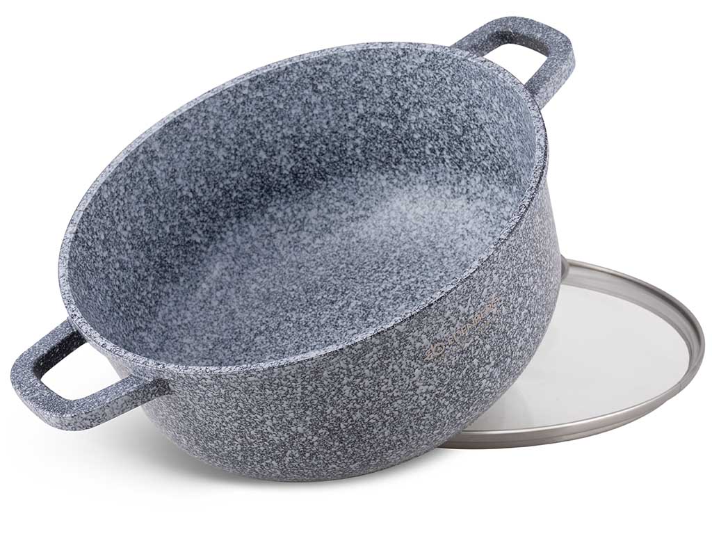 Garnek marmurowy 5.6 l Edenberg EB 8019 wnętrze garnka