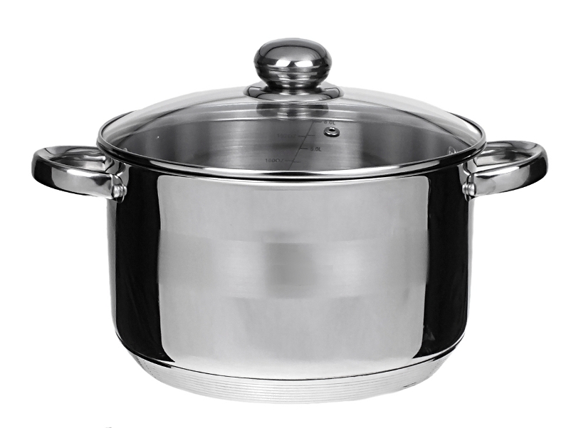 Garnek ze stali Hoffner HF 4460 z pokrywką 1.1 L INDUKCJA