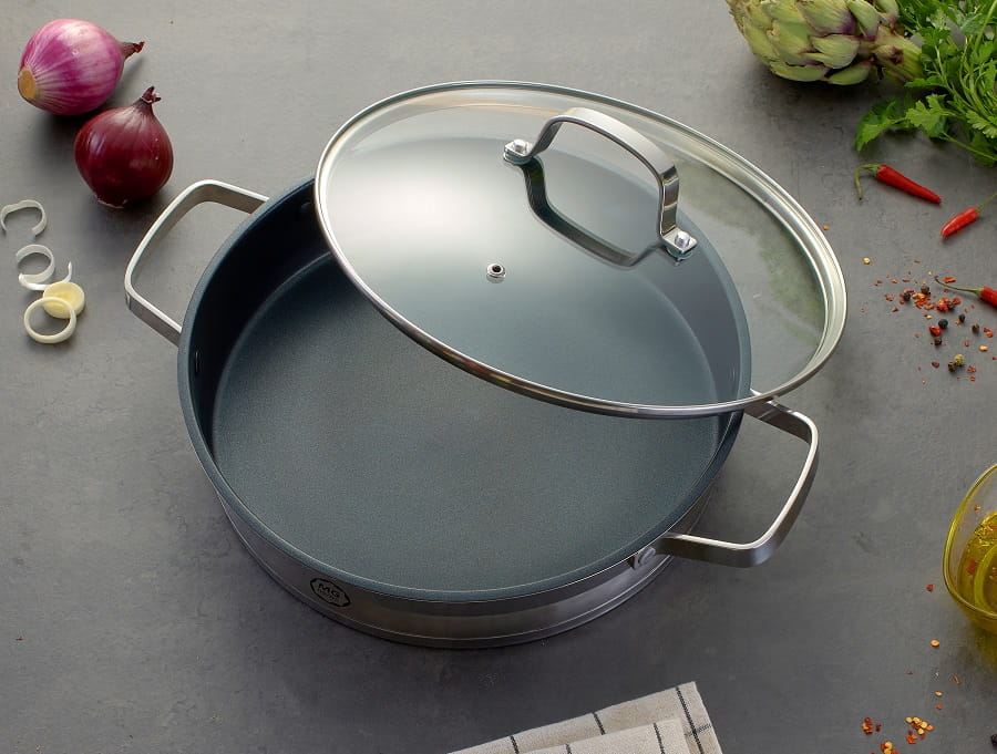 Garnek niski ze stali nierdzewnej 28 cm MG Home Professional