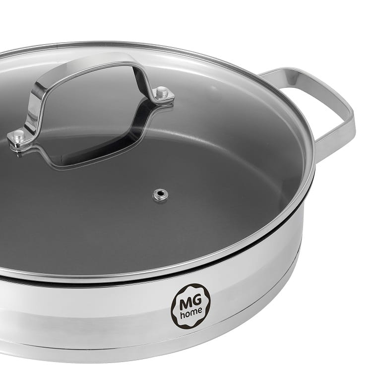 Garnek niski ze stali nierdzewnej 28 cm MG Home Professional