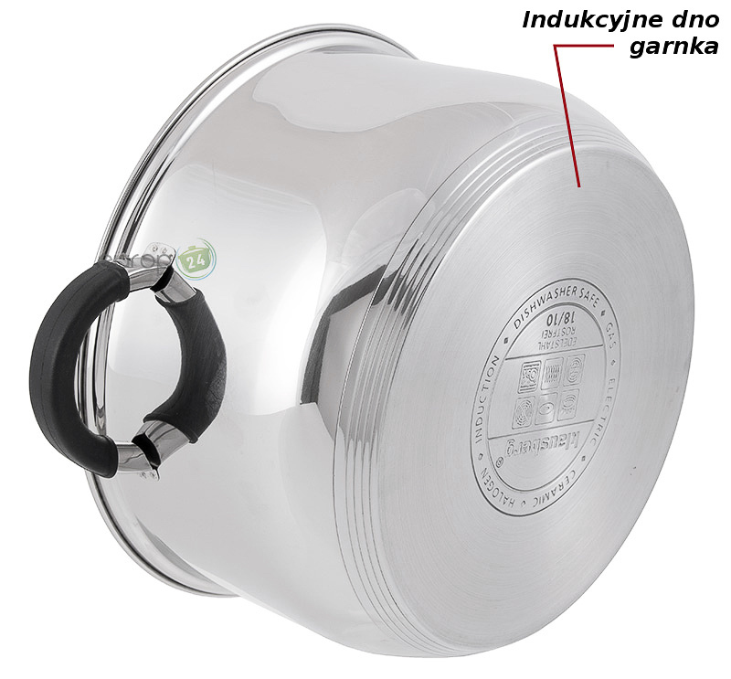 Garnek stalowy 5.8 litrowy Klausberg KB 7223 - indukcyjne dno