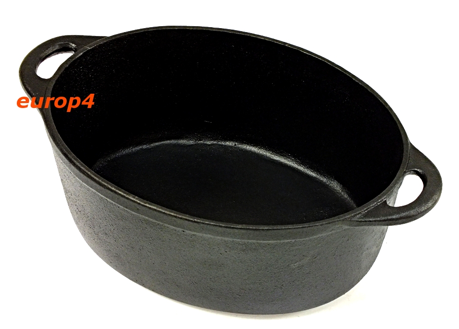 Brytfanna żeliwna Kinghoff KH 2255 wnętrze garnka