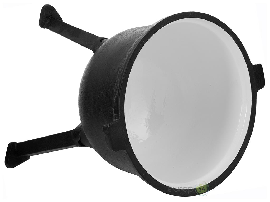 Emaliowany wewnątrz kociołek żeliwny Hoffner HF 4201