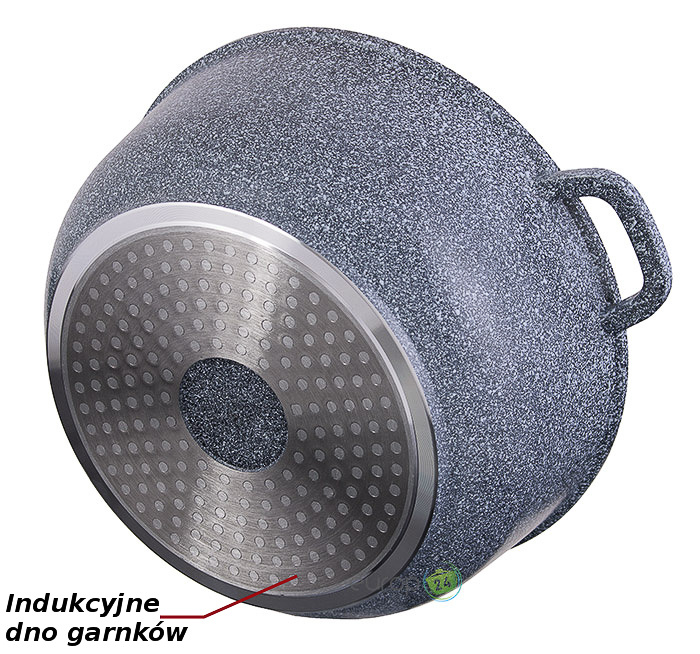 Zestaw garnków marmurowych Edenberg EB 8010 - indukcyjne dno