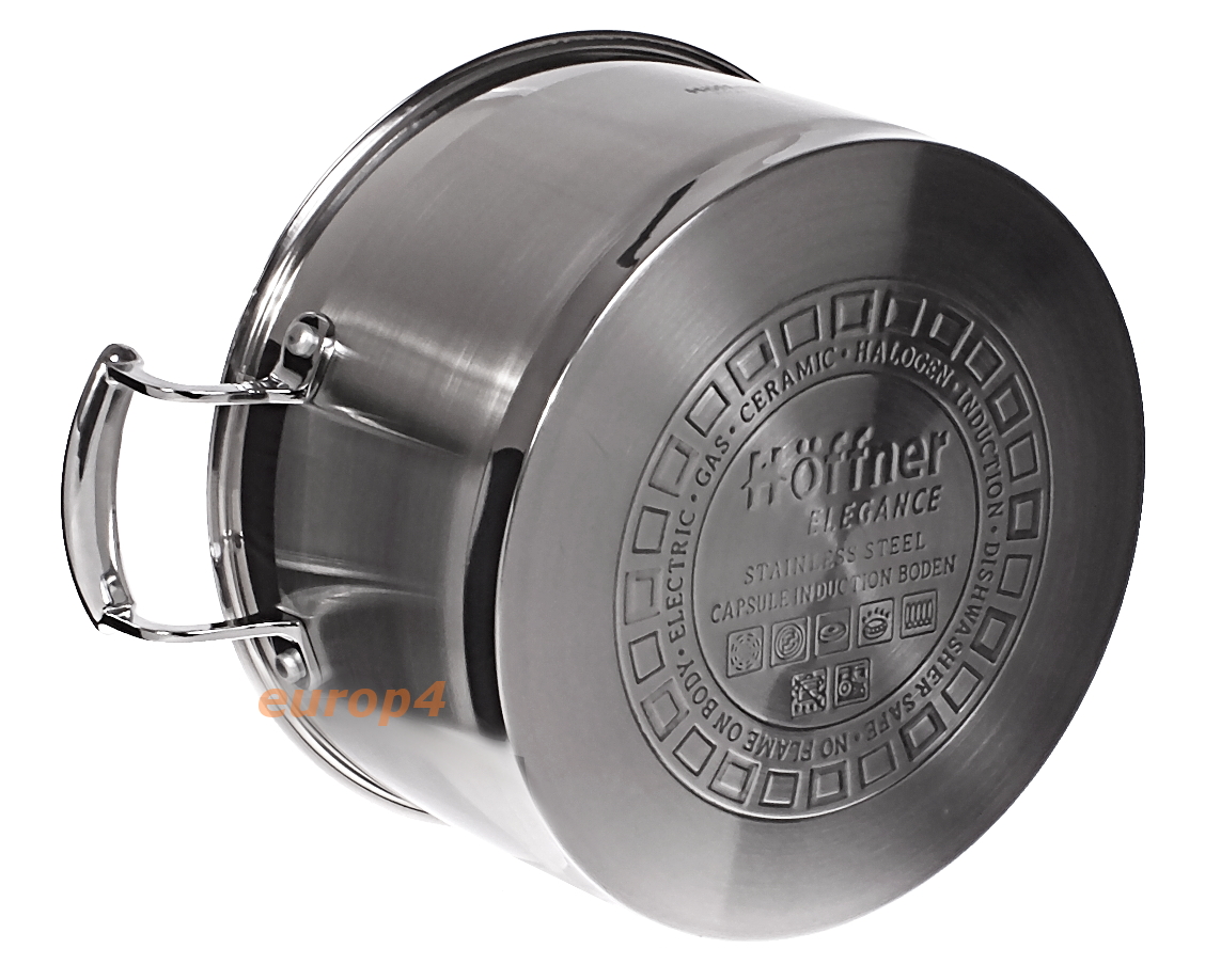 Garnki stalowe Hoffner HF 9977 - indukcyjne dno