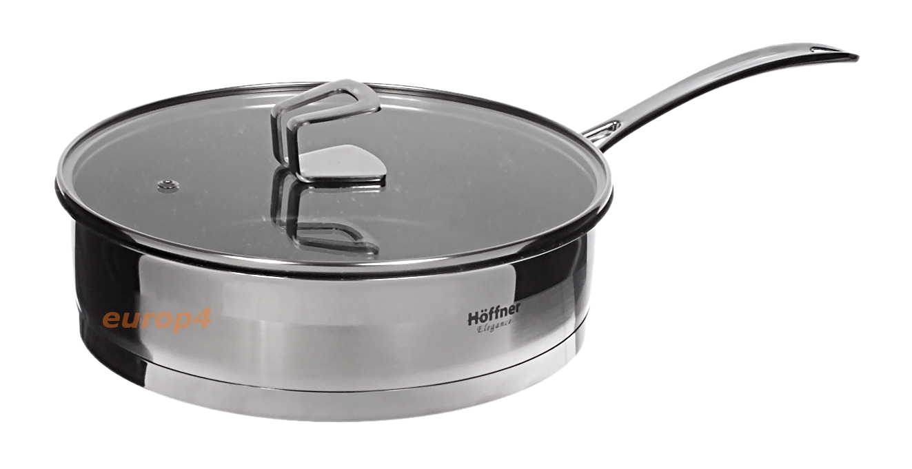 Garnki stalowe Hoffner HF 9977 - patelnia z pokrywką